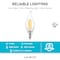 Luxrite CA11 LED Bulbs 5W (60W Equivalent) 550LM 3500K Natural White Dimmable E12 Candelabra Base 6-Pack LR21646-6PK - alternate 6